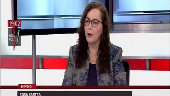 Rosa Bartra compara al presidente Vizcarra con Susana Villarán (VIDEO)