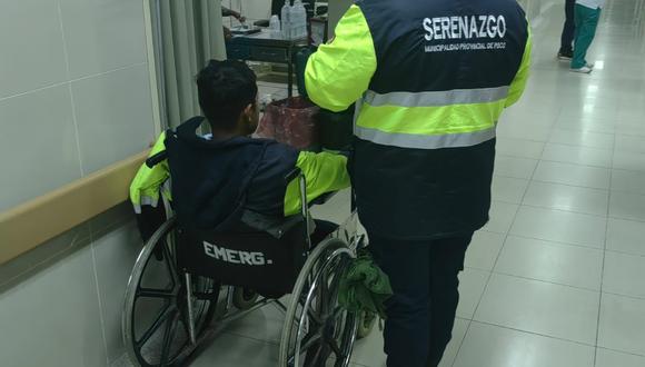 Serenos salvan a anciana de morir en incendio en Pisco.