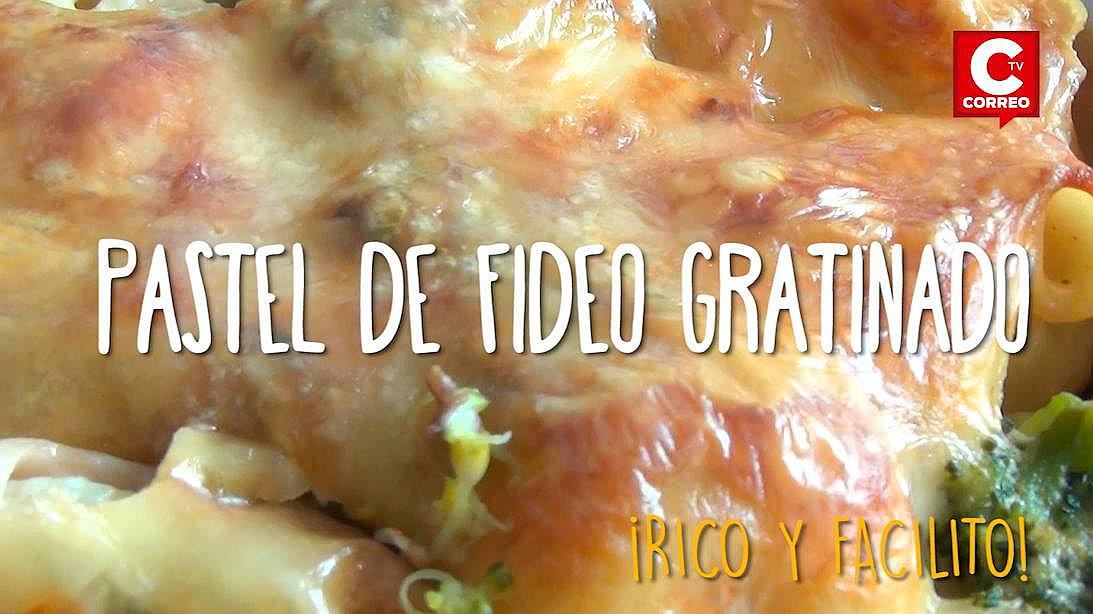 ​Rico y facilito: aprende a preparar este Pastel de fideo gratinado (VIDEO)