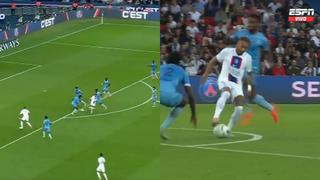 Neymar salió de varios rivales y coronó la jugada con un pase de taco para emocionar a todos en el estadio (VIDEO)
