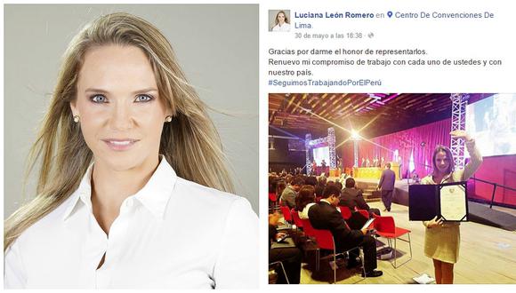 Luciana León publicó agradecimiento en su Facebook y "se responde a sí misma" (FOTOS)