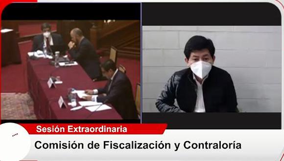 Zamir Villaverde declara ante la Comisión de Fiscalización