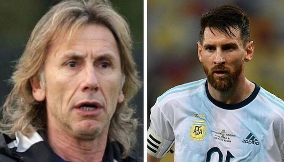 Ricardo Gareca rechaza comentarios de Lionel Messi sobre Conmebol