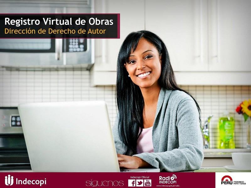 ​Indecopi: Usuarios también pueden registrar sus obras vía online