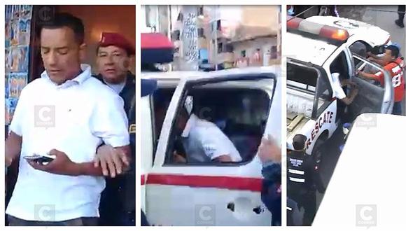 Intervienen a sujeto que atacó con cuchillo a municipal pero escapa de patrullero (VIDEO)
