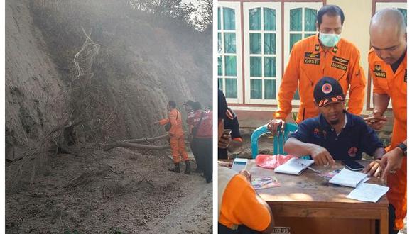 Rescatistas trabajan para evacuar a más de 689 montañistas atrapados tras sismo en Indonesia