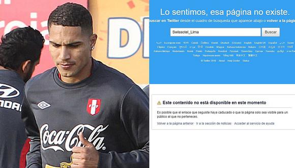 Swissotel Lima desactivó sus redes sociales tras fallo del TAS contra Paolo Guerrero