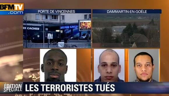 Charlie Hebdo: Canal de televisión habló con terroristas atrincherados antes de ser abatidos (Video)