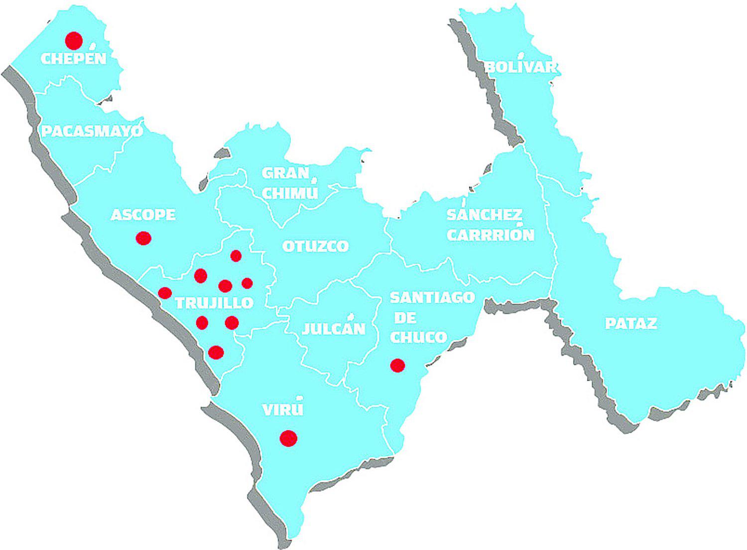 Doce distritos de La Libertad figuran como los más peligrosos y violentos del Perú 