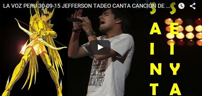 Mira lo que dijo el cantante oficial de Saint Seiya sobre concursante de La Voz Perú (VIDEO)