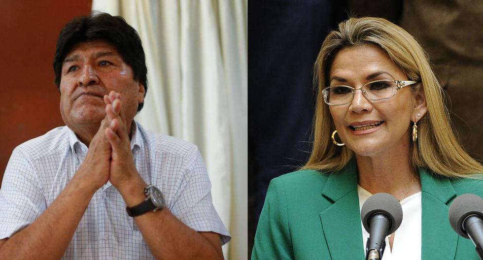 Imagen de los expresidentes de Bolivia, Evo Morales y Jeanine Áñez. (Foto: EFE / AFP)