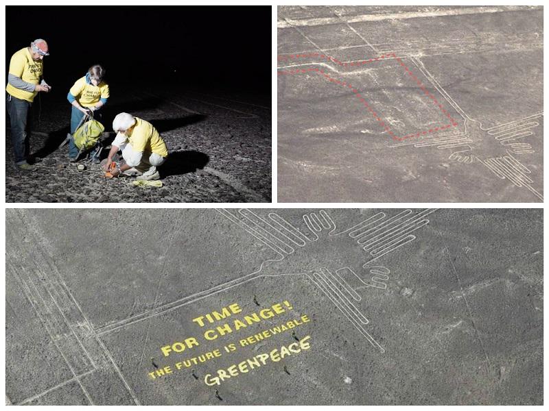 Líneas de Nazca: Greenpeace descarta haber realizado daños a los geoglifos