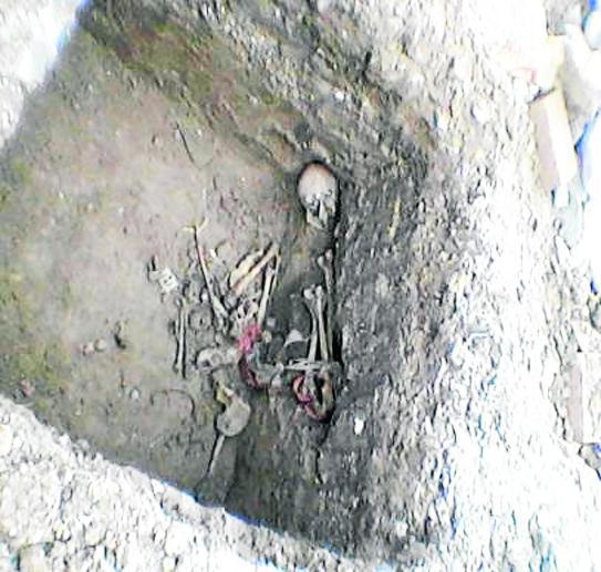 Más huesos en exbase militar 