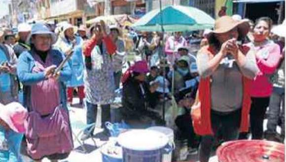 Juliaca: ambulantes exigen retornar sus puestos a calle Moquegua 