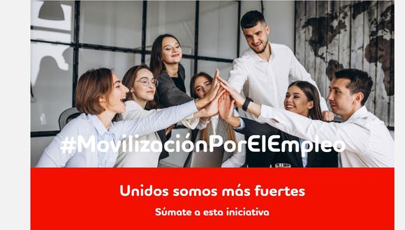 El Grupo Adecco, una de las empresas de Gestión Humana más grande del mundo, puso en marcha desde el 1 de marzo Movilización por el Empleo. (Captura de pantalla)