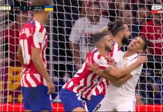 Hermoso ingresó y anotó gol con Atlético, pero fue expulsado por dos faltas en dos minutos (VIDEO)