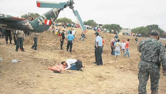 Feroz pugna por accidente  de helicóptero en Tumbes