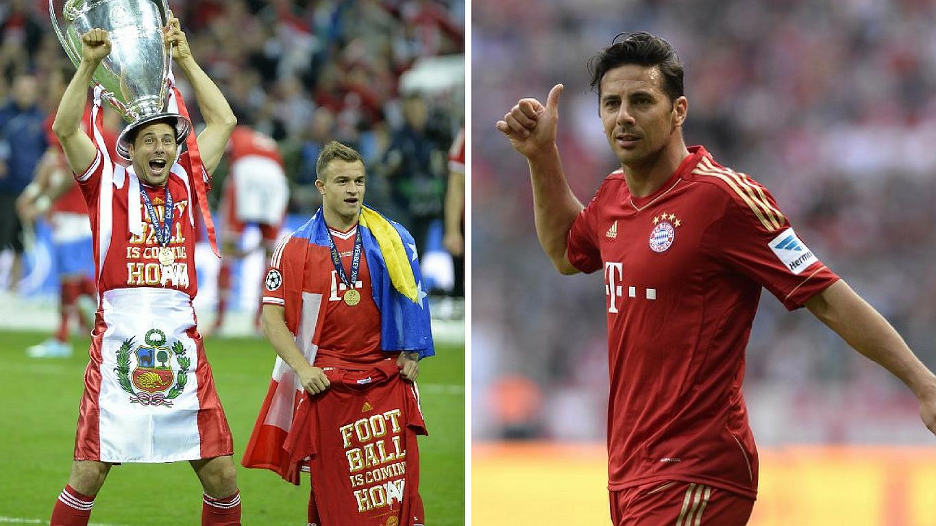 Claudio Pizarro fue inmortalizado en mural del estadio Allianz Arena (FOTO)