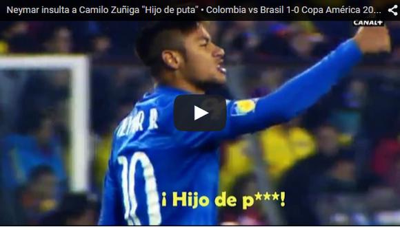 Neymar a Zuñiga: "Luego me llamas a pedirme perdón, hijo de p..." (VIDEO)
