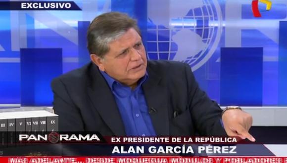 Alan García confía en liderazgo de Pedro Cateriano