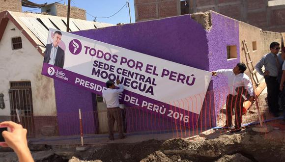 Julio Guzmán: Seguidores moqueguanos renuncian a Todos Por el Perú por maltrato de su hermana
