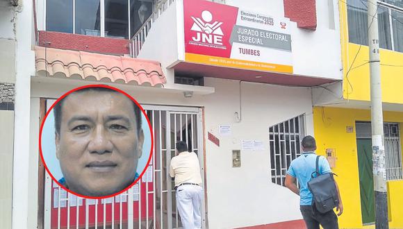 El postulante para el cargo de alcalde de Contralmirante Villar quedó fuera de carrera, luego que los integrantes del JEE declararan fundado un pedido de tacha.
