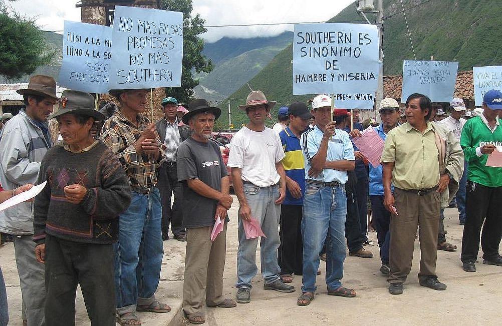 Absuelven a comuneros que encabezaron paro contra minera Southern Perú