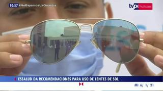 EsSalud: especialistas advierten que el mal uso de lentes de sol puede provocar cáncer en los párpados y ceguera