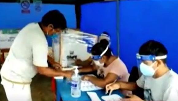 Inició la jornada electoral en San Miguel del Ener, donde se perpetró el atentado terrorista, en la zona del Valle de los ríos Apurímac, Ene y Mantaro (Vraem). (Captura: América Noticias)