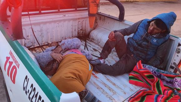 Los heridos en un primer momento fueron auxiliados al puesto de salud del distrito de Taraco. (Foto: Difusión)