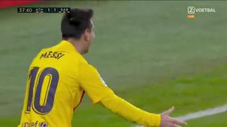 Lionel Messi anotó el 2-1 para Barcelona en el partido ante Athletic Club (VIDEO)