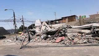 Dejan sin electricidad a vecinos durante demolición de inmueble en Chimbote