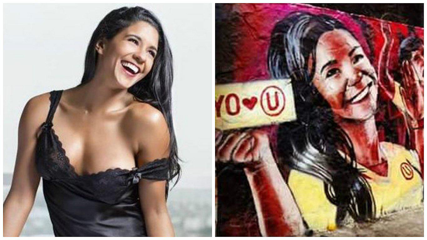 ​Rocío Miranda: Le crean un mural y los hinchas de Universitario de Deportes protestan