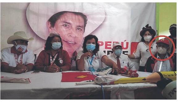 Estuvo presente en la conferencia de prensa que realizó la candidata a vicepresidenta por Perú Libre, en la ciudad de Piura.