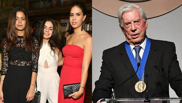 Mario Vargas Llosa se reúne con sus nietas y posan junto a Isabel Preysler