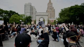 Manifestantes vuelven a tomar las calles de Nueva York a una semana después de la muerte de George Floyd (FOTOS)