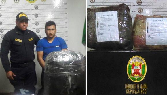 Hombre cae con 22 kilos de marihuana en Huamachuco 