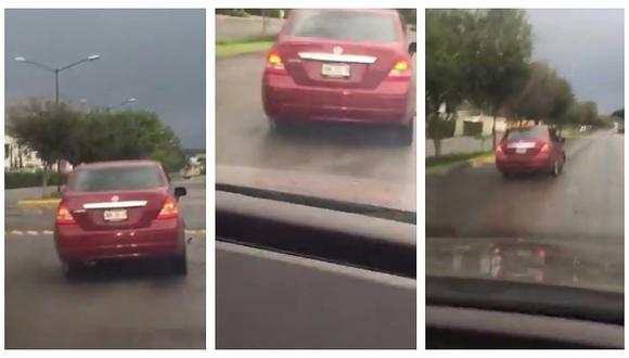 Facebook: graban a conductor ebrio que chocaba con vehículos (VIDEO)