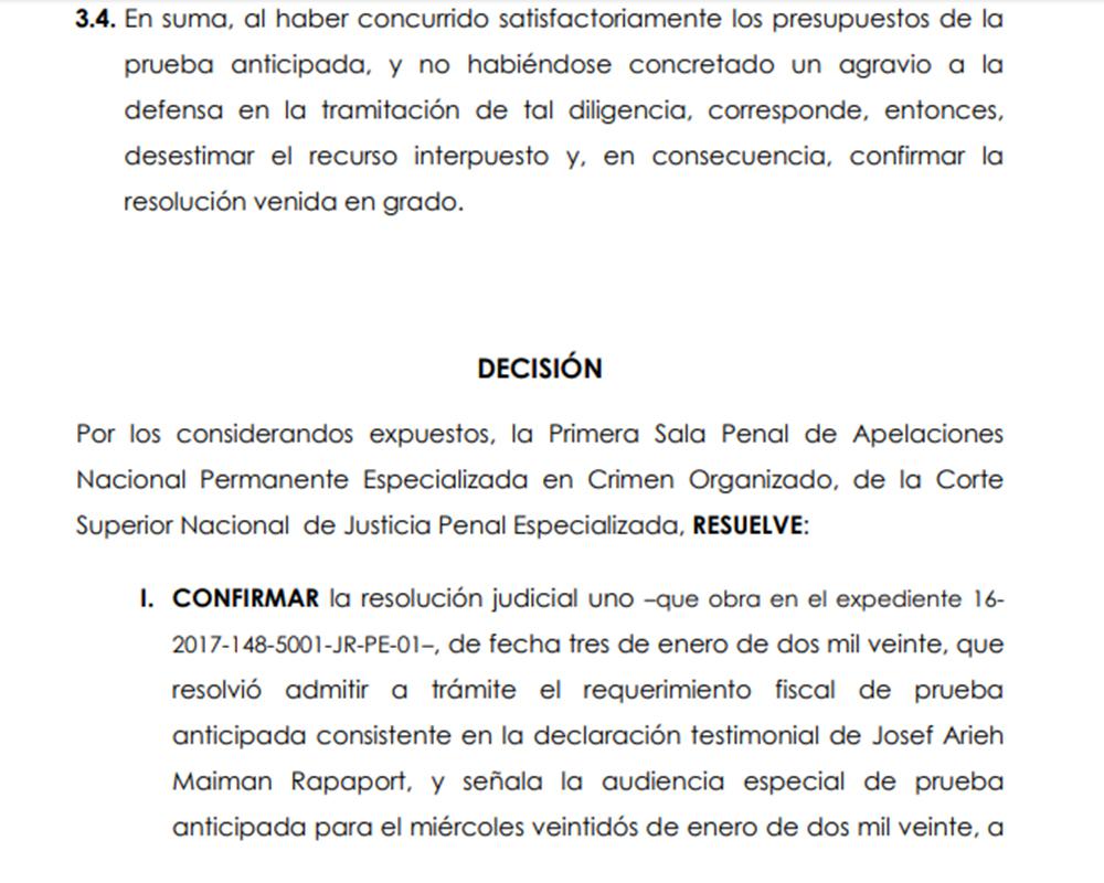 El Poder Judicial aceptó finalmente el testimonio de Josef Maiman como parte de su colaboración eficaz. (Foto: Difusión)