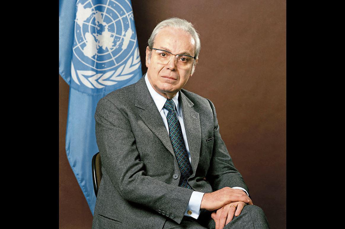 El embajador Javier Pérez de Cuéllar dejó huella a su paso por las Naciones Unidas. (ONU)