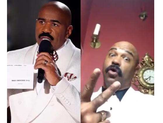 "Steve Harvey" canta como  Óscar D'León para pedirle perdón a Miss Colombia (VIDEO)