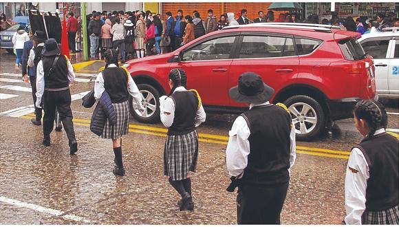 ​Huancayo: Lluvia suspende izamiento y desfile dominical 