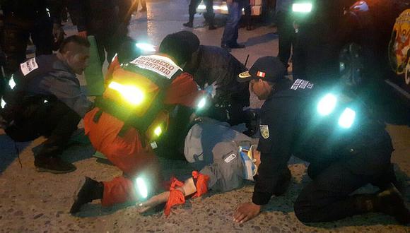 Huancayo: conductor atropella a inspectora de tránsito que intentó intervenirlo