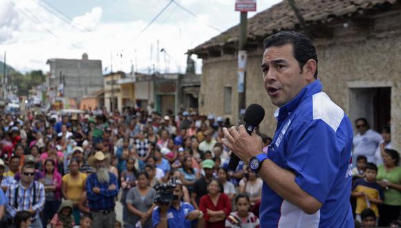 Jimmy ​Morales afirma que la corrupción en Guatemala ha ayudado en su victoria