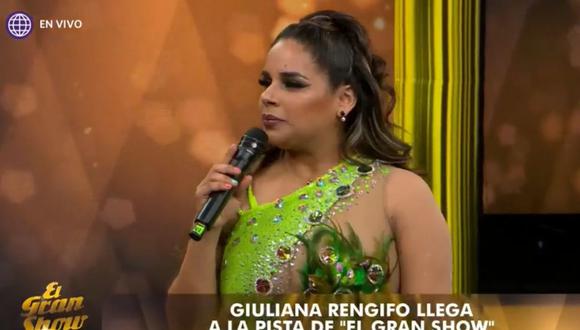 Giuliana Rengifo fue la primera en ser presentada en "El Gran Show". (Foto: captura América TV)