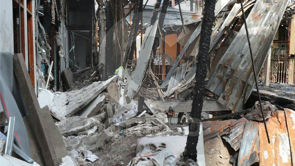 Así quedó la pollería Villa Chicken tras incendio (FOTOS)