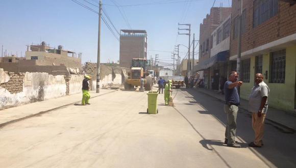 Liberan de comerciantes informales las calles de Chincha