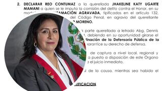 Congresista de Perú Libre es declarada reo contumaz y señala que todo se trata de un acto de venganza (VIDEO)