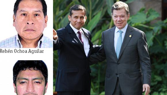 Humala se comunicó con Santos por peruanos secuestrados en Colombia