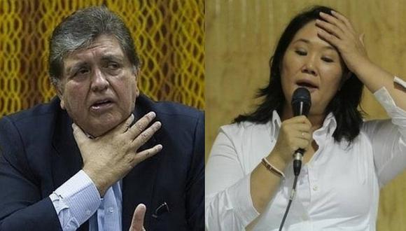 Alan García y Keiko Fujimori tienen la más alta desaprobación popular, según Ipsos